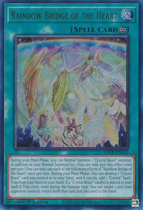 Rainbow Bridge of the Heart [SDCB-EN045] Ultra Rare - Evolution TCG