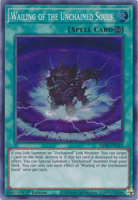 Wailing of the Unchained Souls [MP20-EN183] Super Rare - Evolution TCG