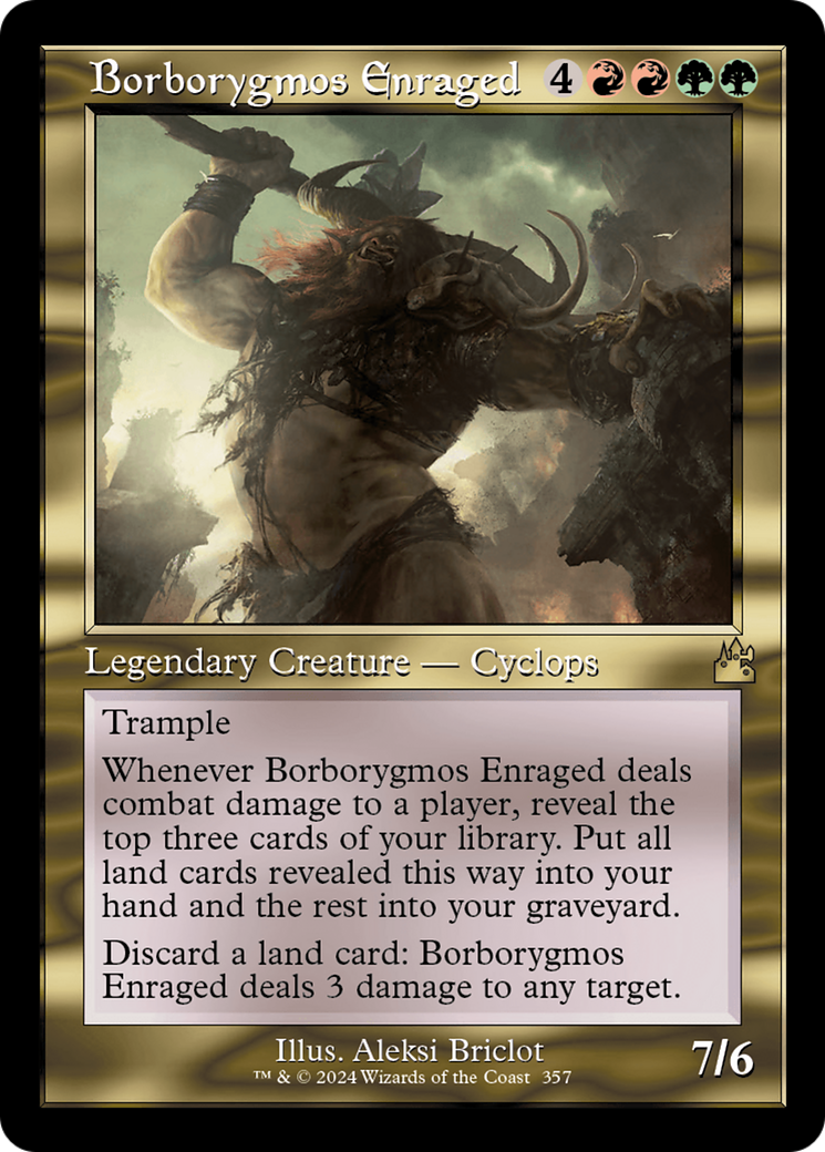 Borborygmos Enraged (Retro Frame) [Ravnica Remastered] - Evolution TCG