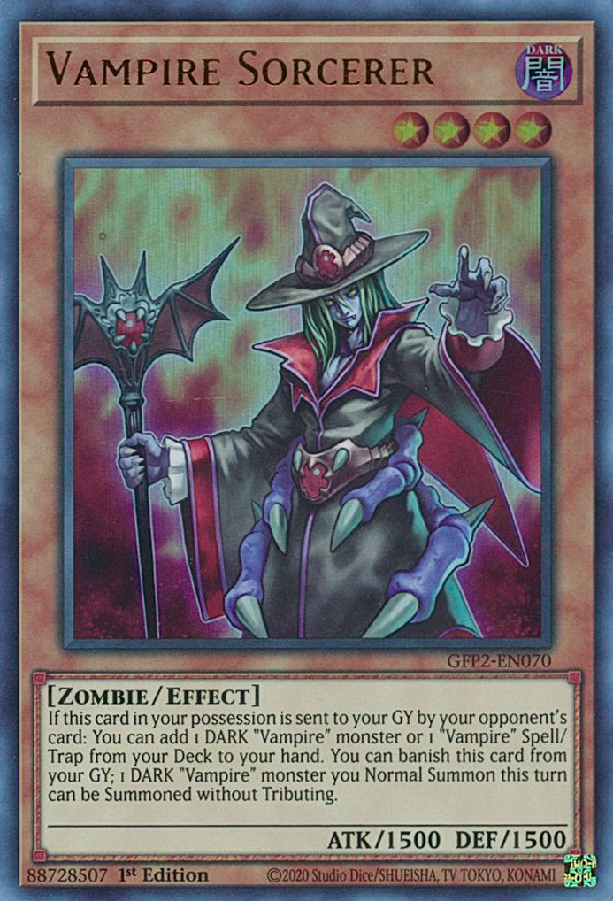 Vampire Sorcerer [GFP2-EN070] Ultra Rare - Evolution TCG