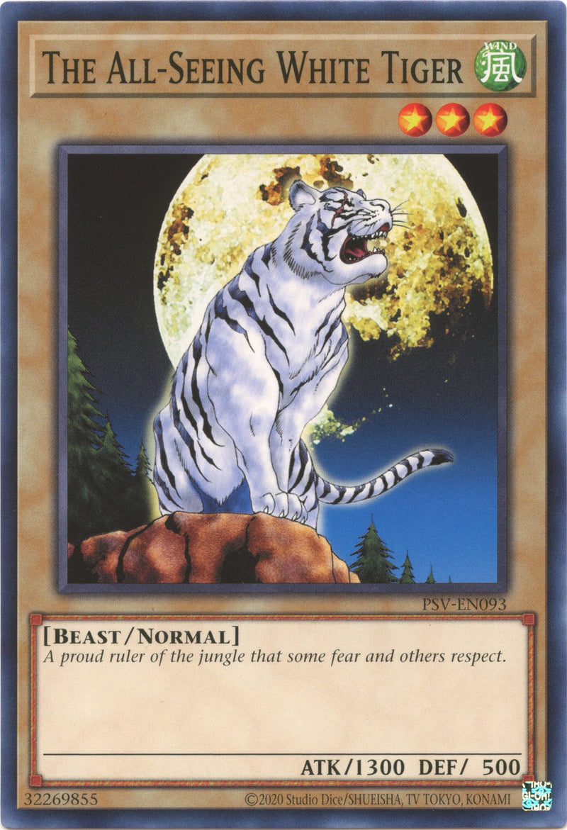 The All-Seeing White Tiger (25th Anniversary) [PSV-EN093] Common - Evolution TCG