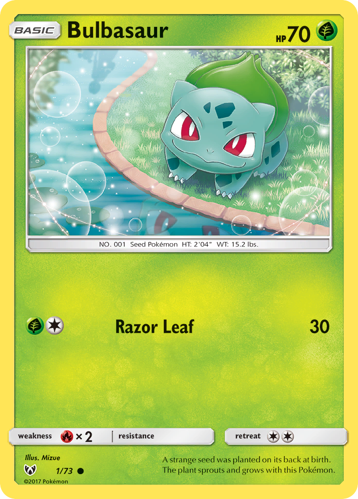 Bulbasaur (1/73) [Sun & Moon: Shining Legends] - Evolution TCG