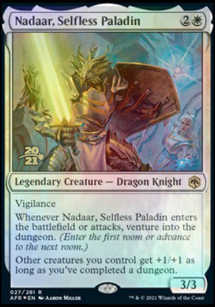 Nadaar, Selfless Paladin [Dungeons & Dragons: Adventures in the Forgotten Realms Prerelease Promos] - Evolution TCG