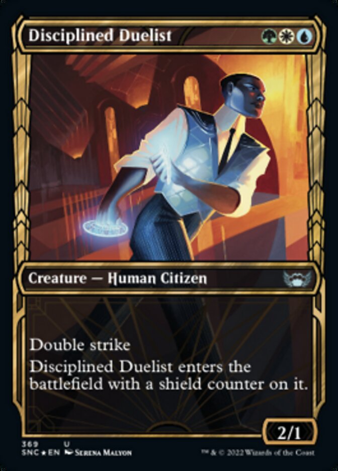 Disciplined Duelist (Showcase Golden Age Gilded Foil) [Streets of New Capenna] - Evolution TCG