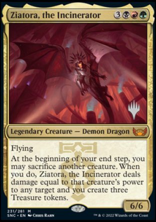 Ziatora, the Incinerator (Promo Pack) [Streets of New Capenna Promos] - Evolution TCG
