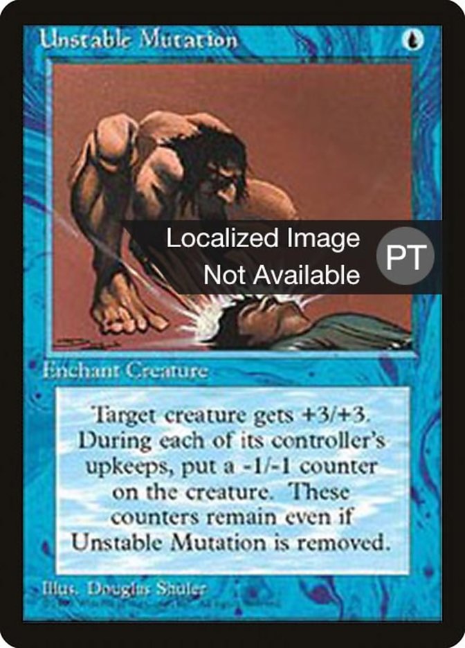 Unstable Mutation [Fourth Edition (Foreign Black Border)] - Evolution TCG