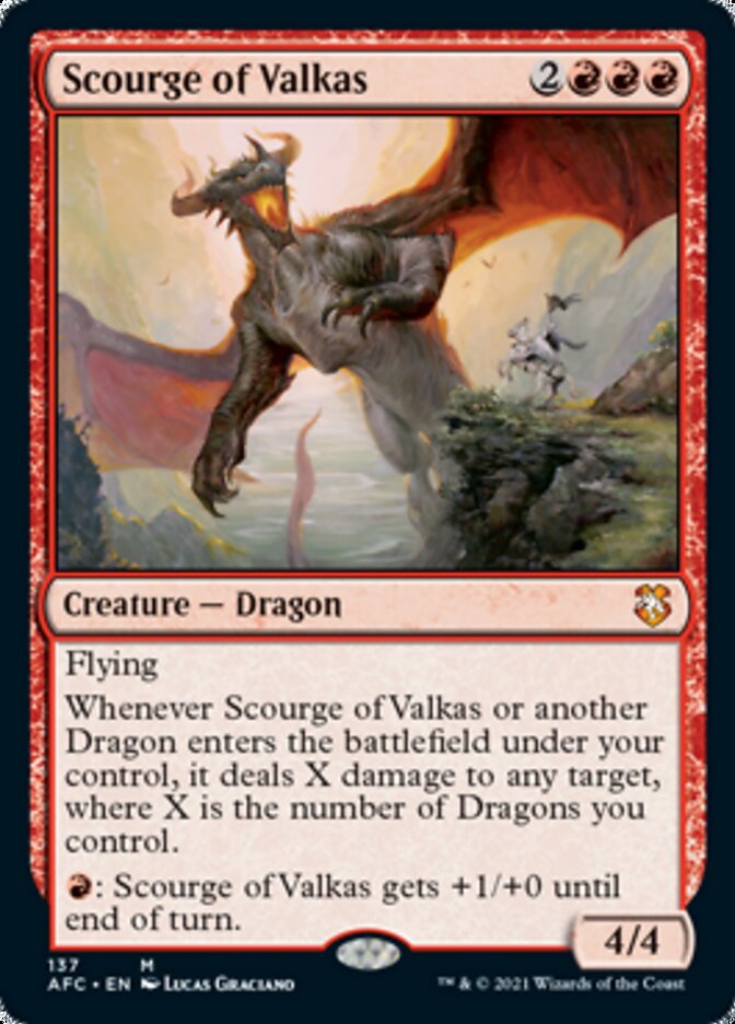 Scourge of Valkas [Dungeons & Dragons: Adventures in the Forgotten Realms Commander] - Evolution TCG