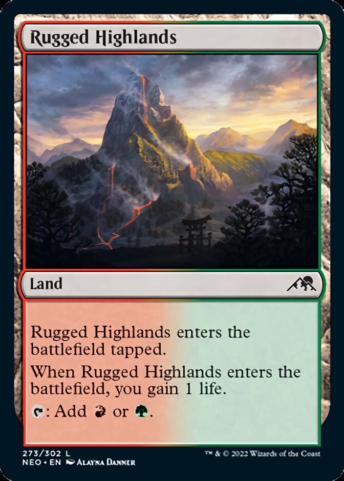 Rugged Highlands [Kamigawa: Neon Dynasty] - Evolution TCG