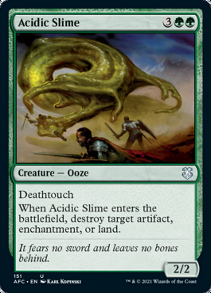 Acidic Slime [Dungeons & Dragons: Adventures in the Forgotten Realms Commander] - Evolution TCG