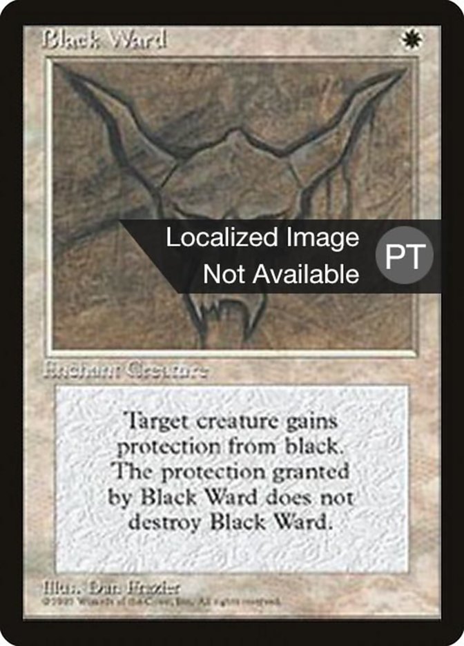 Black Ward [Fourth Edition (Foreign Black Border)] - Evolution TCG