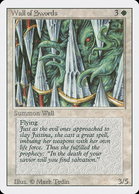 Wall of Swords [Revised Edition] - Evolution TCG