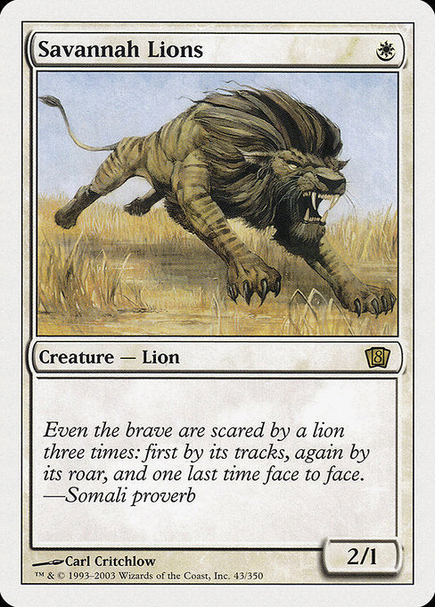 Savannah Lions [Eighth Edition] - Evolution TCG