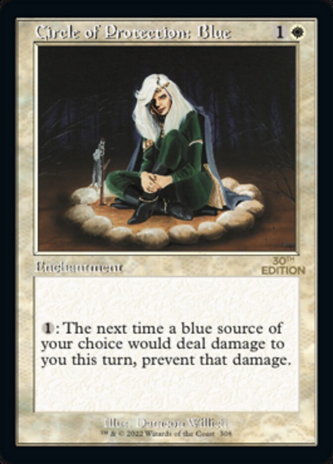 Circle of Protection: Blue (Retro) [30th Anniversary Edition] - Evolution TCG