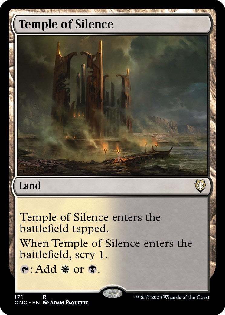 Temple of Silence [Phyrexia: All Will Be One Commander] - Evolution TCG