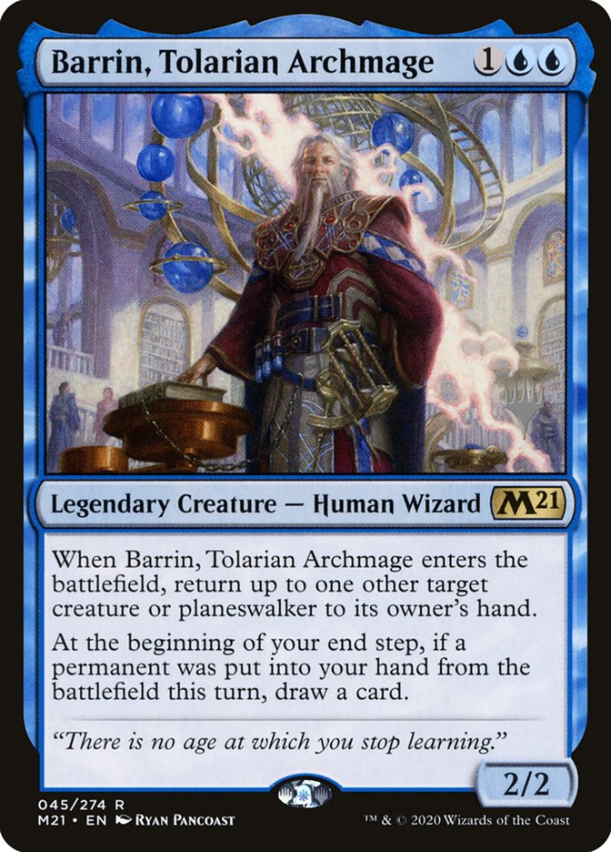 Barrin, Tolarian Archmage (Promo Pack) [Core Set 2021 Promos] - Evolution TCG