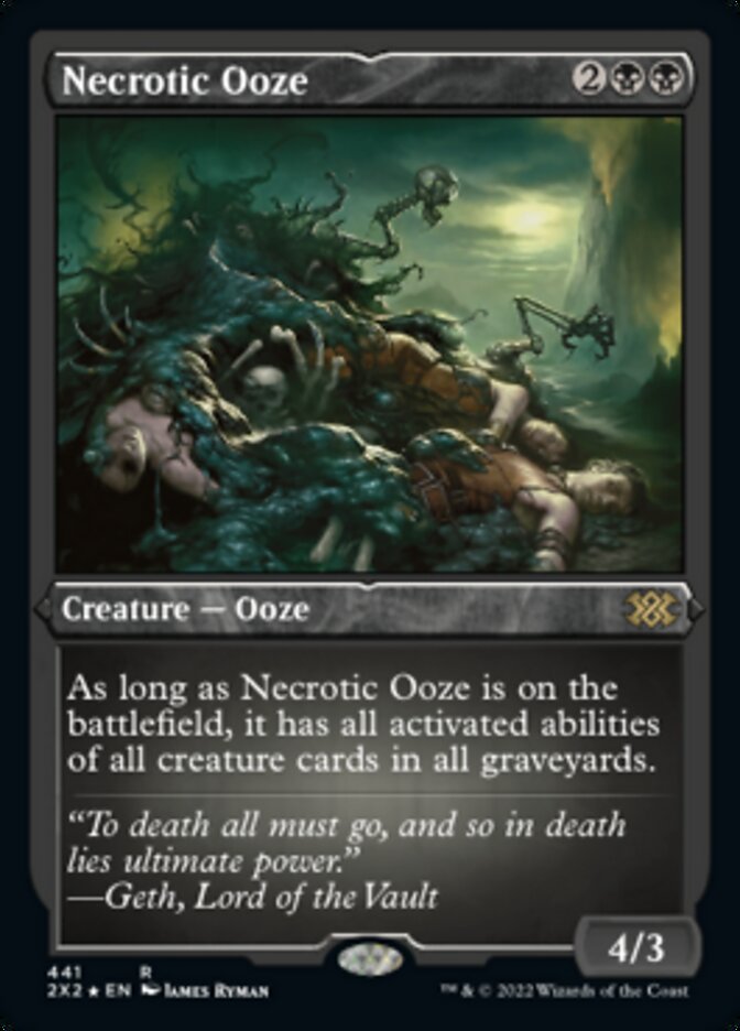Necrotic Ooze (Foil Etched) [Double Masters 2022] - Evolution TCG