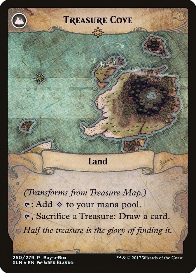 Treasure Map // Treasure Cove (Buy-A-Box) [Ixalan Treasure Chest] - Evolution TCG