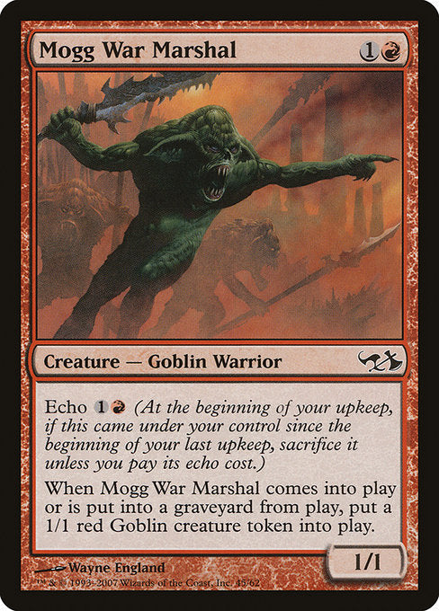 Mogg War Marshal [Duel Decks: Elves vs. Goblins] - Evolution TCG