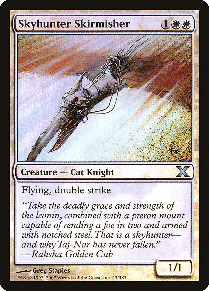 Skyhunter Skirmisher (Premium Foil) [Tenth Edition] - Evolution TCG