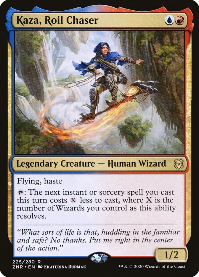 Kaza, Roil Chaser (Promo Pack) [Zendikar Rising Promos] - Evolution TCG