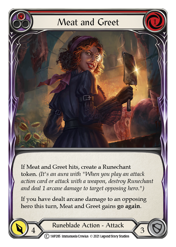 Meat and Greet (Red) [1HP285] (History Pack 1) - Evolution TCG