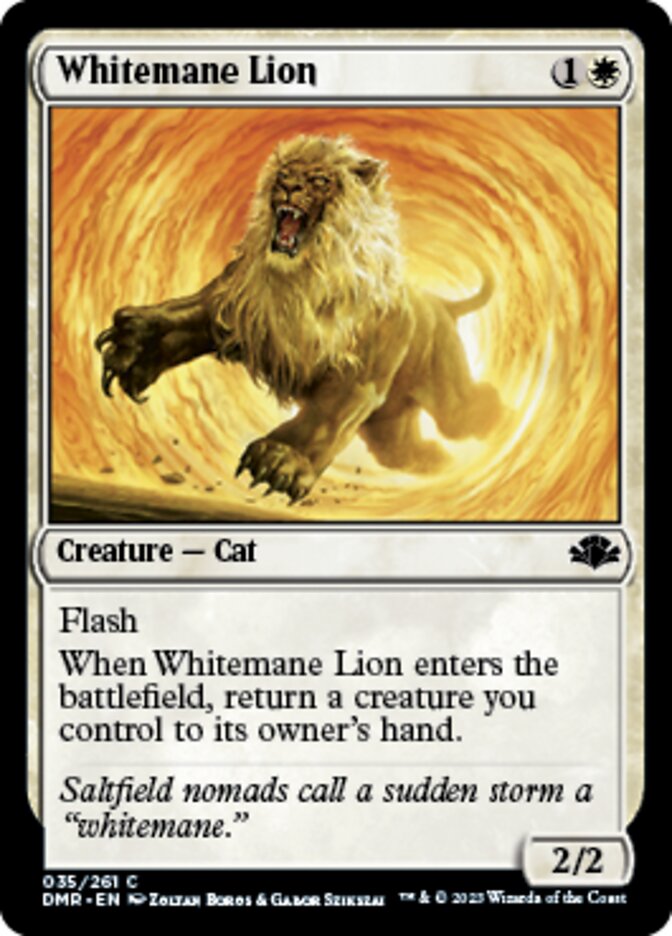 Whitemane Lion [Dominaria Remastered] - Evolution TCG