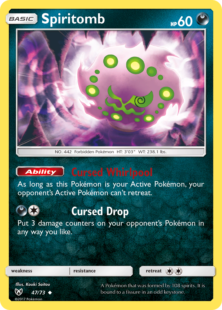 Spiritomb (47/73) [Sun & Moon: Shining Legends] - Evolution TCG