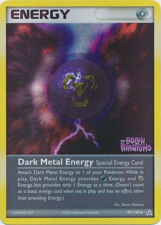 Dark Metal Energy (97/110) (Stamped) [EX: Holon Phantoms] - Evolution TCG