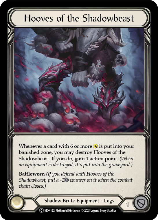 Hooves of the Shadowbeast [U-MON122] (Monarch Unlimited)  Unlimited Normal - Evolution TCG