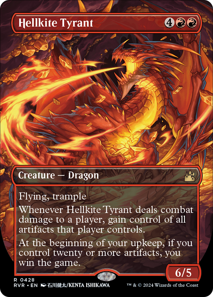 Hellkite Tyrant (Anime Borderless) [Ravnica Remastered] - Evolution TCG