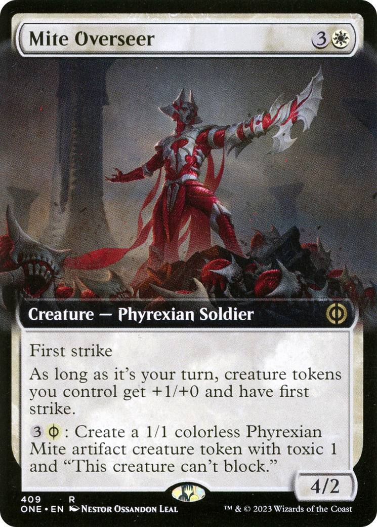 Mite Overseer (Extended Art) [Phyrexia: All Will Be One] - Evolution TCG