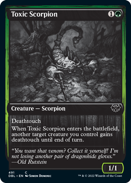 Toxic Scorpion [Innistrad: Double Feature] - Evolution TCG