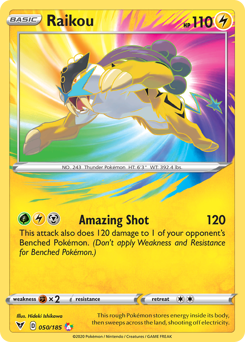 Raikou (050/185) [Sword & Shield: Vivid Voltage] - Evolution TCG