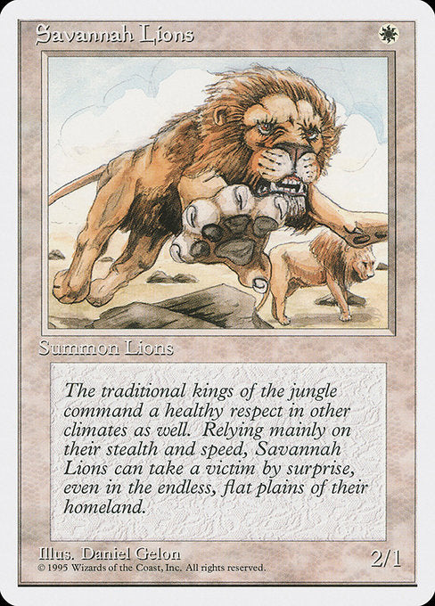 Savannah Lions [Fourth Edition] - Evolution TCG