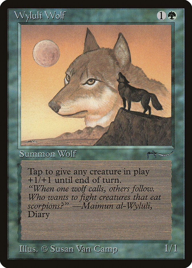 Wyluli Wolf (Light Mana Cost) [Arabian Nights] - Evolution TCG