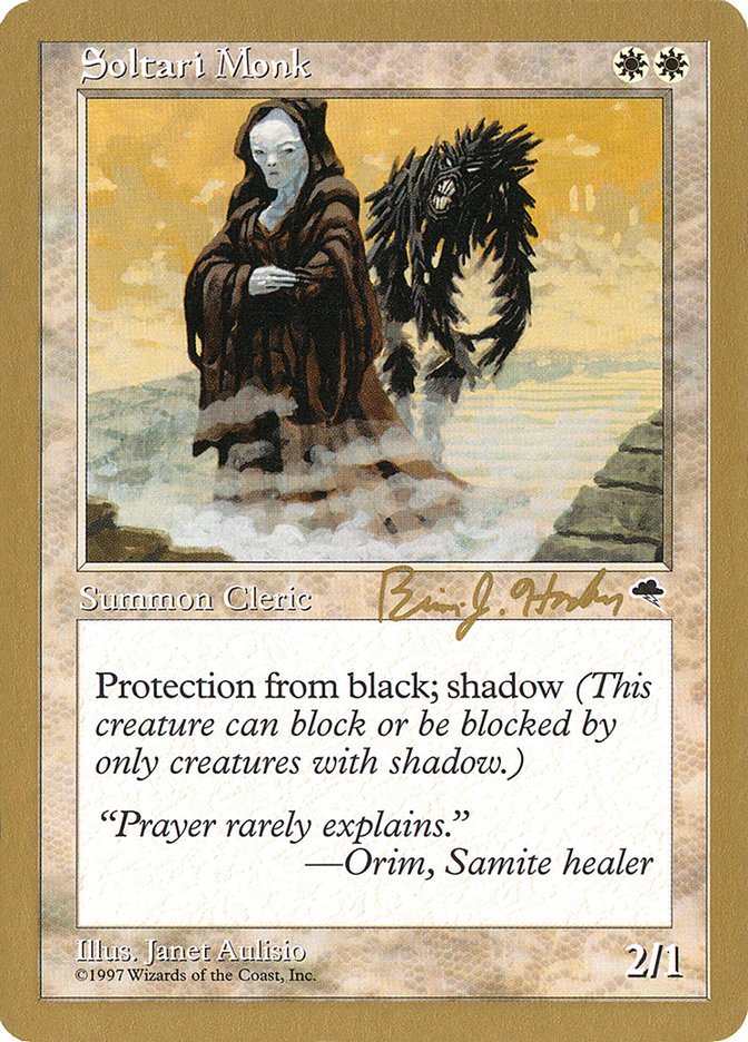 Soltari Monk (Brian Hacker) [World Championship Decks 1998] - Evolution TCG