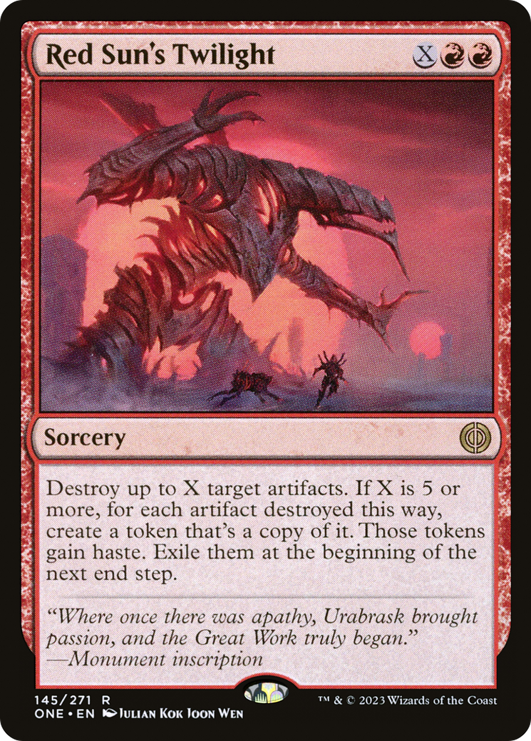 Red Sun's Twilight [Phyrexia: All Will Be One] - Evolution TCG