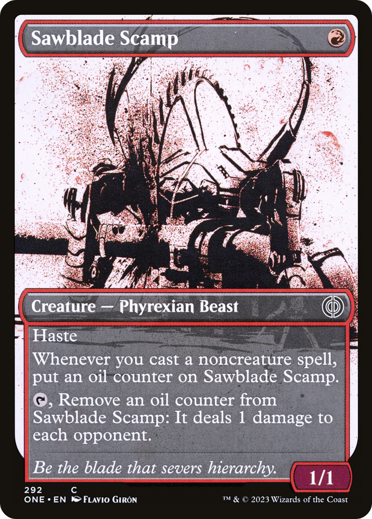 Sawblade Scamp (Showcase Ichor) [Phyrexia: All Will Be One] - Evolution TCG