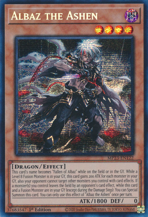 Albaz the Ashen [MP23-EN122] Prismatic Secret Rare - Evolution TCG