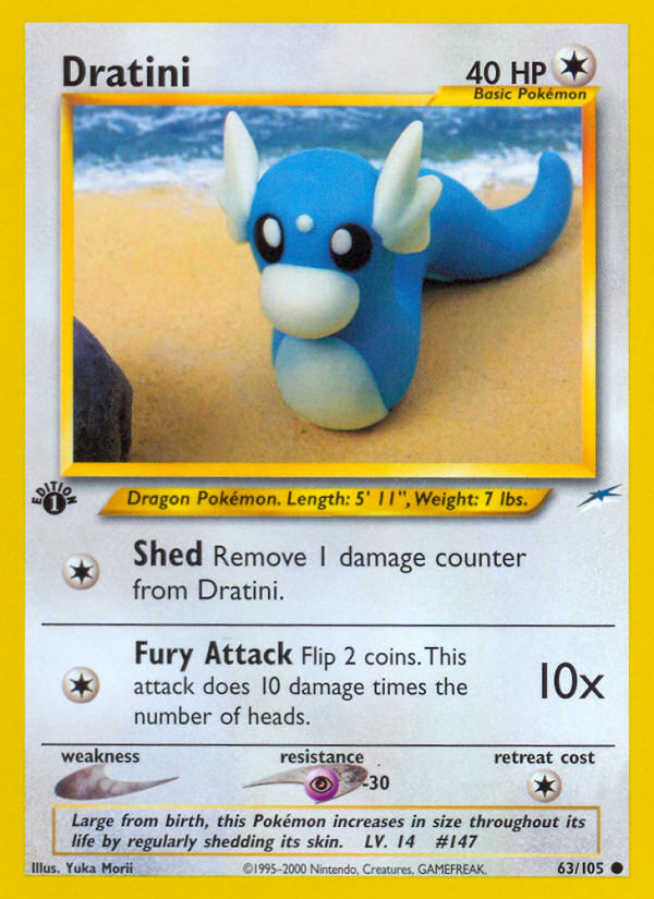 Dratini (63/105) [Neo Destiny 1st Edition] - Evolution TCG