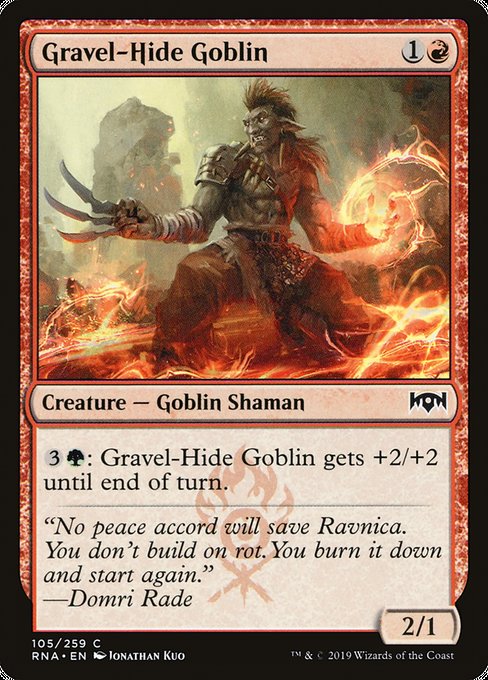 Gravel-Hide Goblin [Ravnica Allegiance] - Evolution TCG