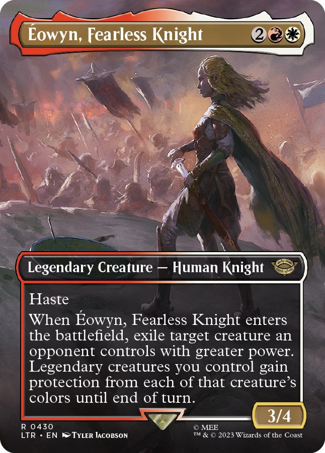 Eowyn, Fearless Knight (Borderless Alternate Art) [The Lord of the Rings: Tales of Middle-Earth] - Evolution TCG