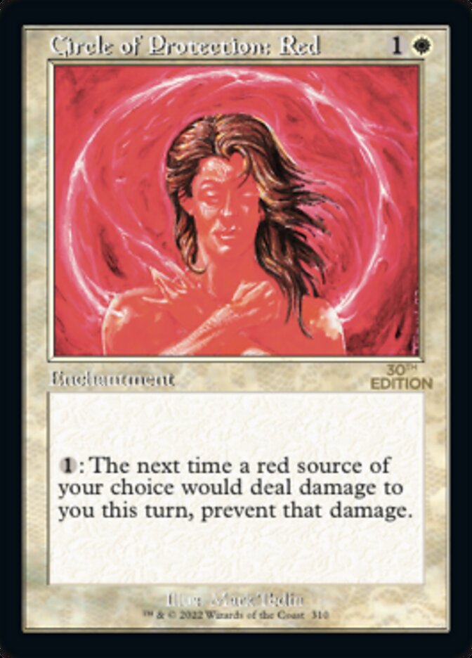 Circle of Protection: Red (Retro) [30th Anniversary Edition] - Evolution TCG