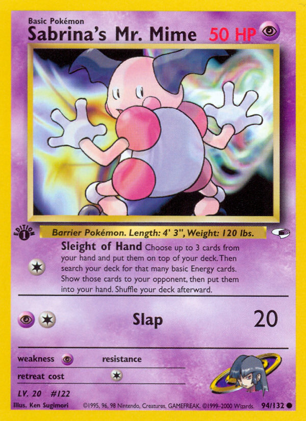 Sabrina's Mr. Mime (94/132) [Gym Heroes 1st Edition] - Evolution TCG