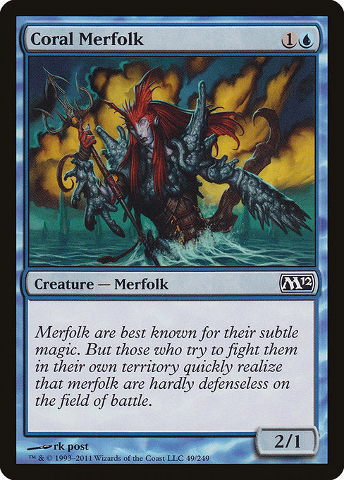 Coral Merfolk [Magic 2012] - Evolution TCG