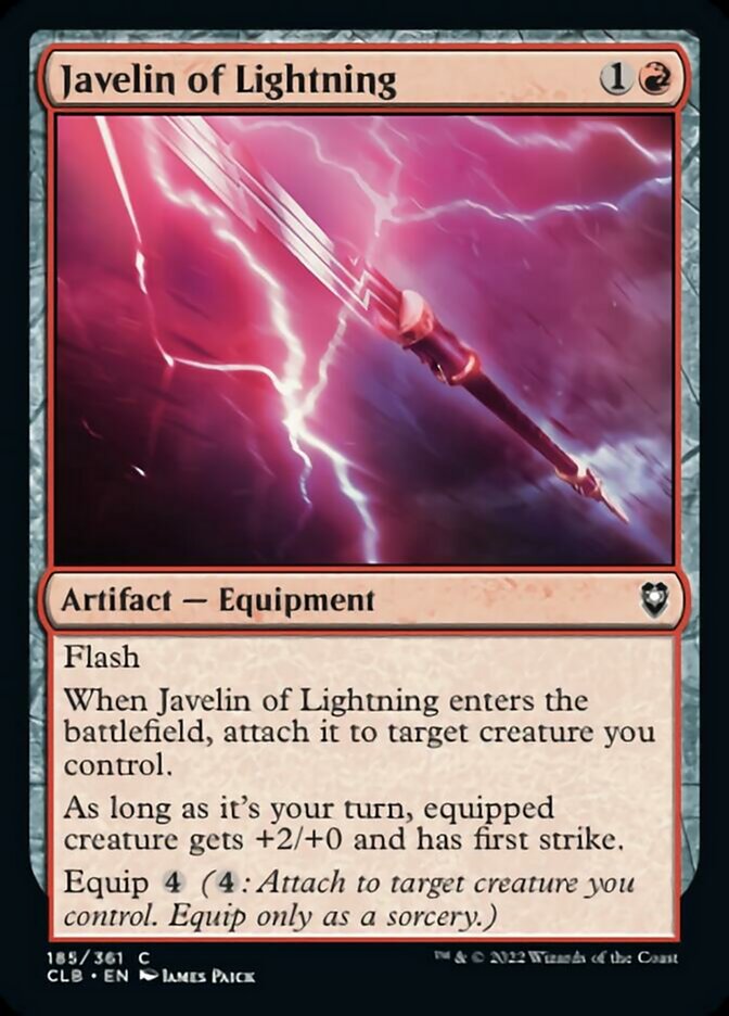 Javelin of Lightning [Commander Legends: Battle for Baldur's Gate] - Evolution TCG