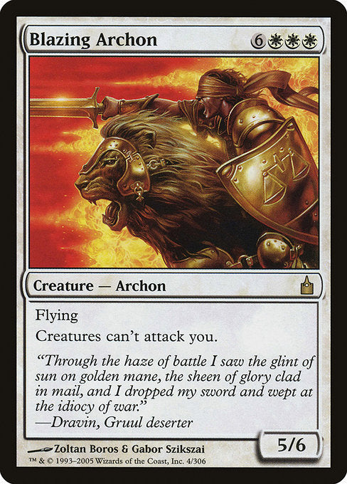 Blazing Archon [Ravnica: City of Guilds] - Evolution TCG