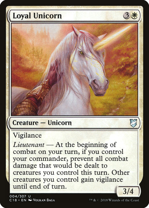 Loyal Unicorn [Commander 2018] - Evolution TCG