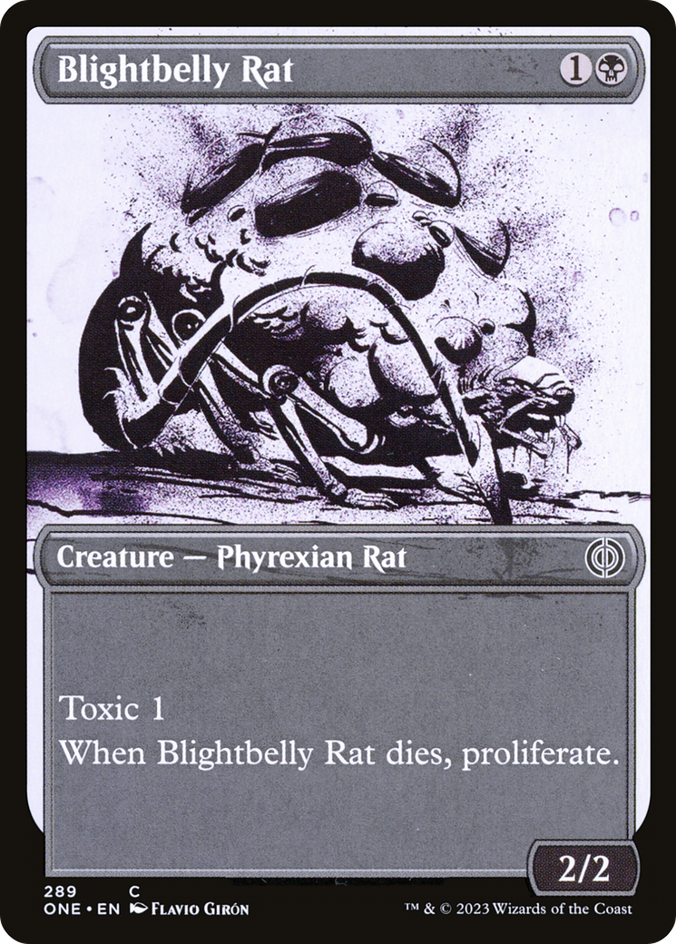 Blightbelly Rat (Showcase Ichor) [Phyrexia: All Will Be One] - Evolution TCG