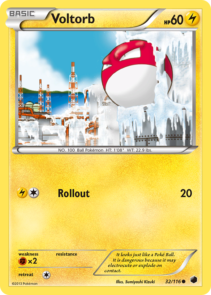 Voltorb (32/116) [Black & White: Plasma Freeze] - Evolution TCG